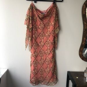 Vintage Laundry by Shelli Segal Silk Pattern Dress